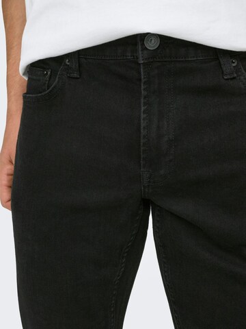 Only & Sons Baggy Jeans 'Loom' in Zwart