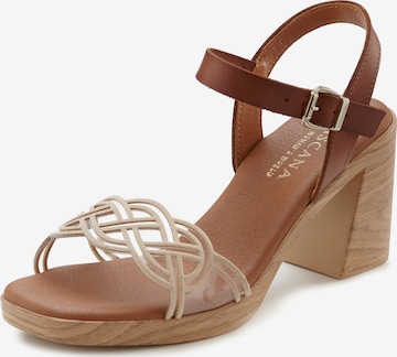 LASCANA Sandals in Brown: front