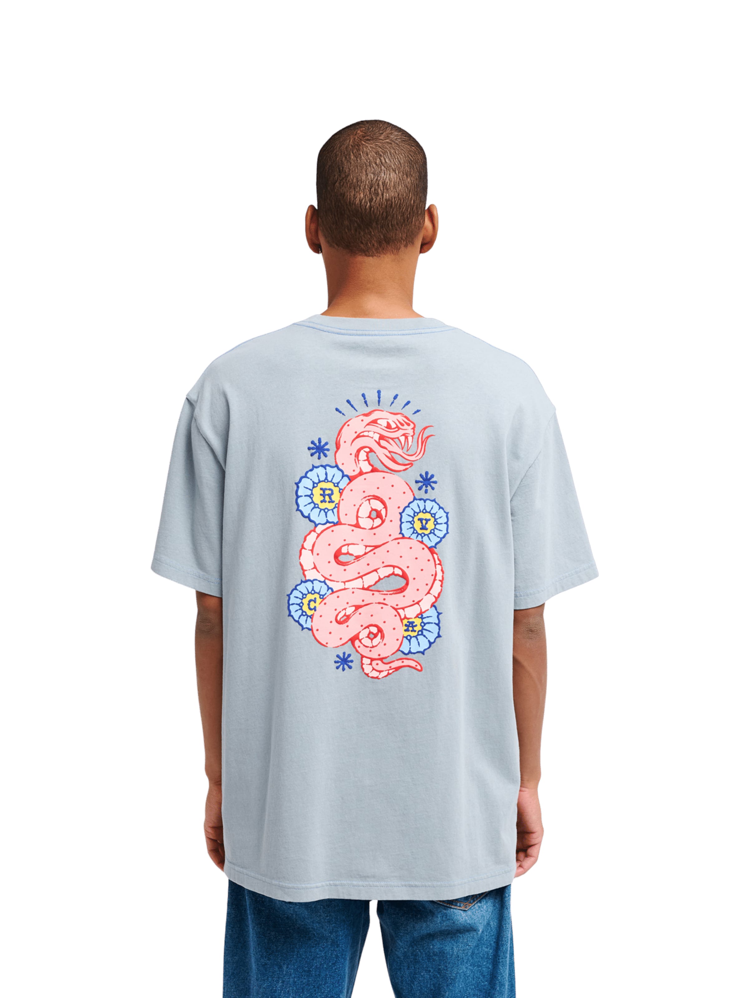 RVCA T-Shirt in Blau: Vorderseite