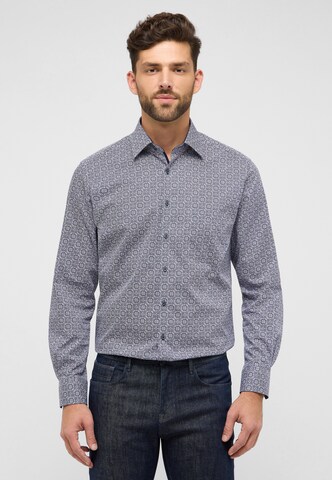 ETERNA Regular fit Zakelijk overhemd in Blauw: voorkant