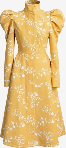 RainSisters - Abrigo de entretiempo 'Baloon-Style Sleeves' en amarillo: frente