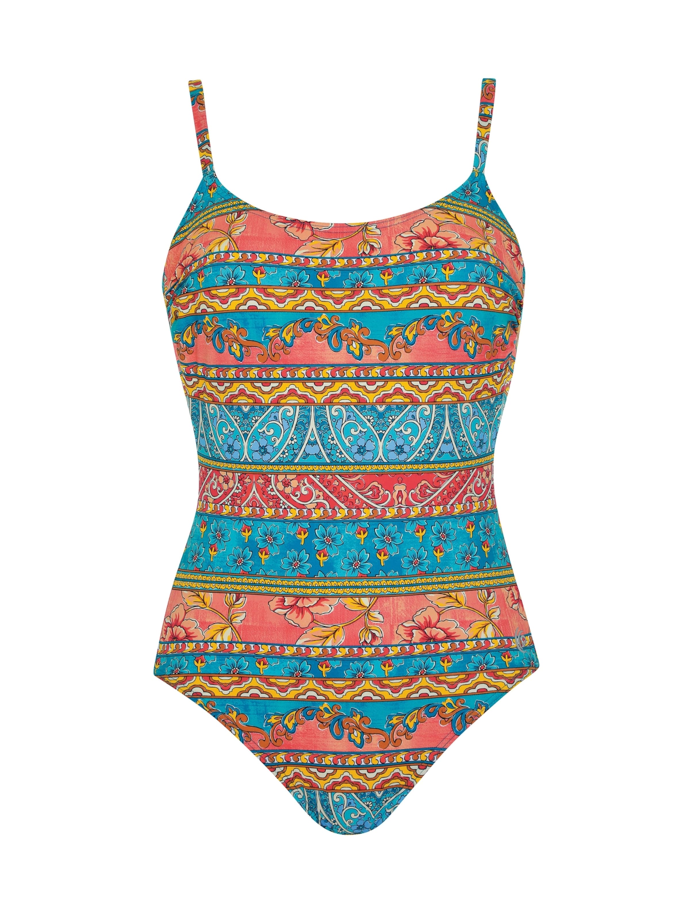 OLYMPIA Bustier Badedragt i rød: forside