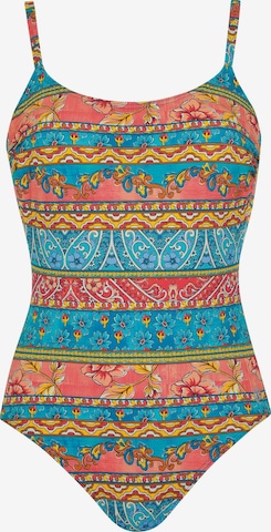 Bustier Maillot de bain OLYMPIA en rouge : devant