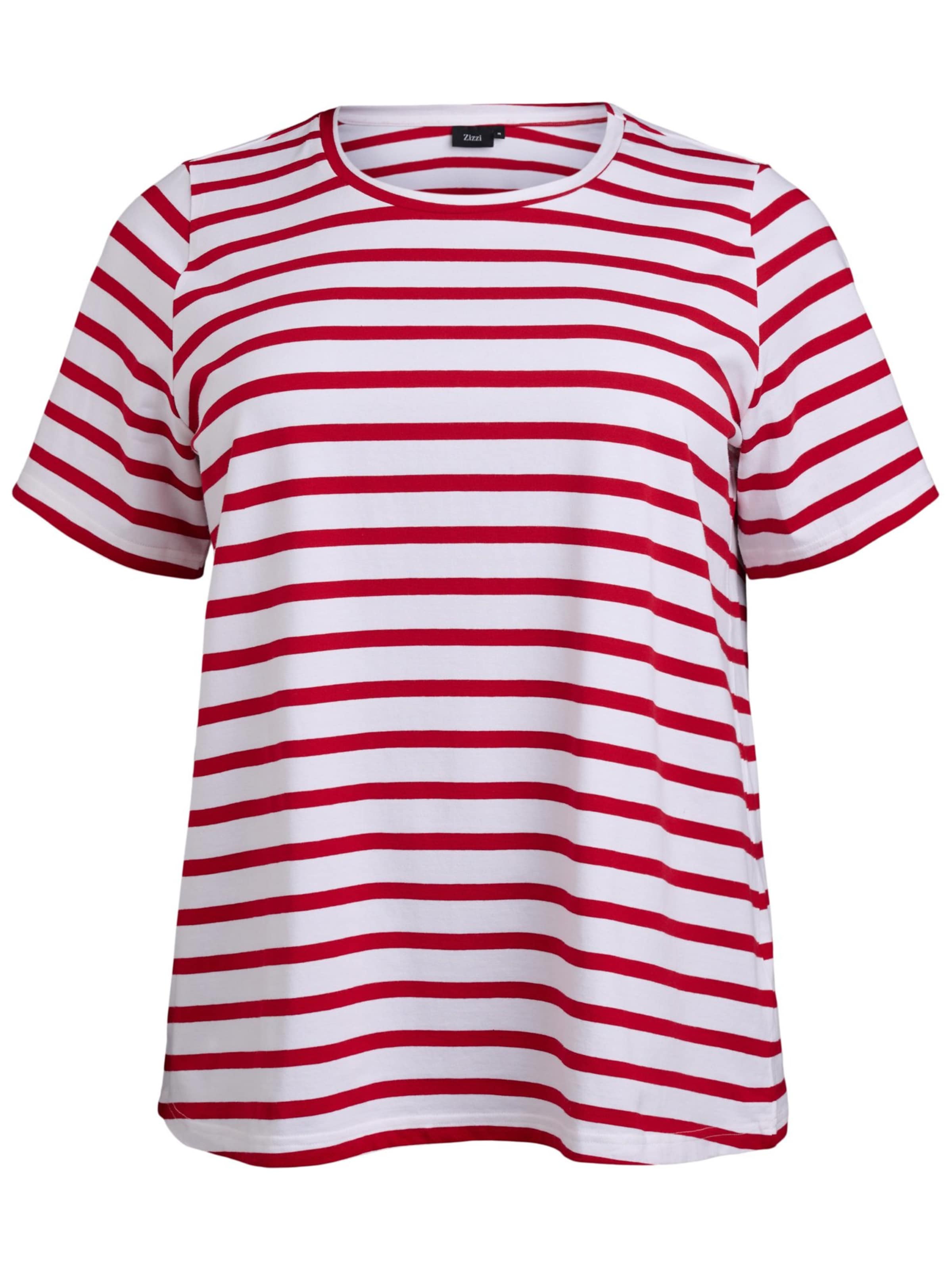 Maglietta 'Mvivi' di Zizzi in rosso: frontale