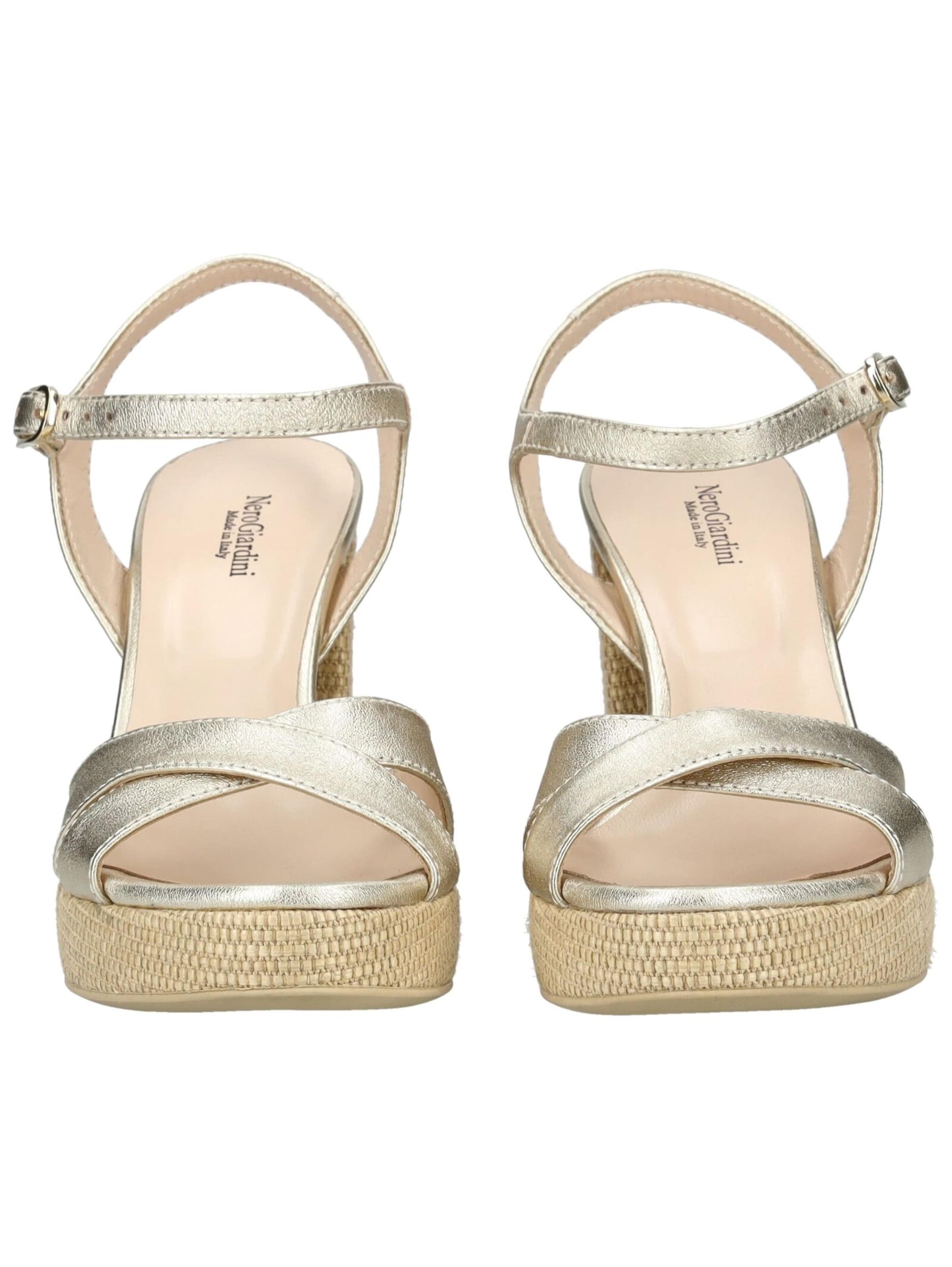 Nero Giardini Sandalen met riem in Goud