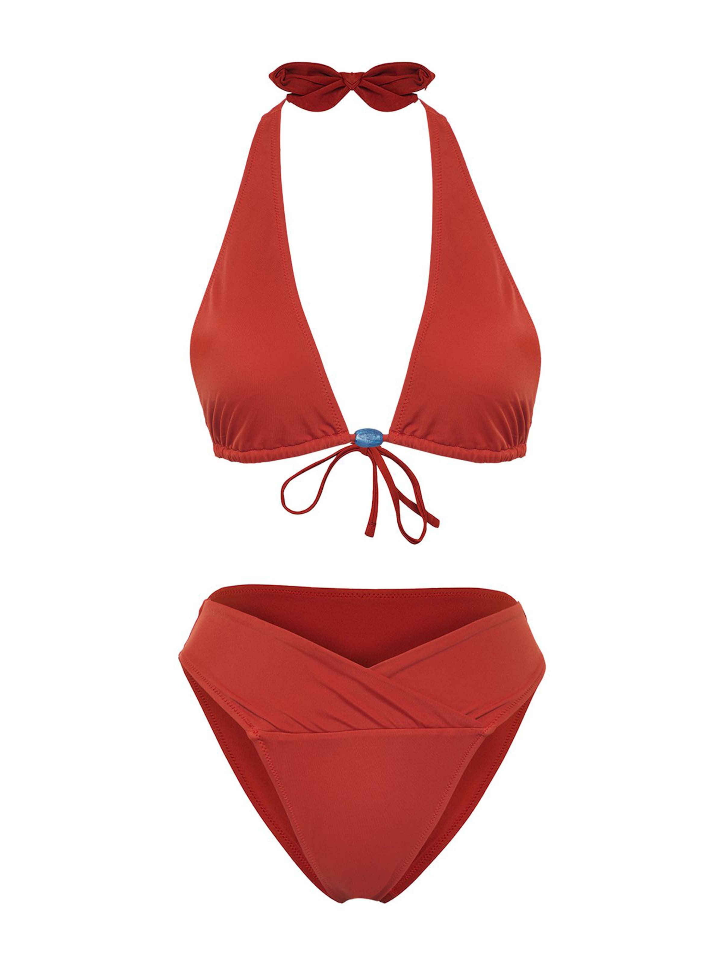 Triangle Bikini Trendyol en rouge : devant