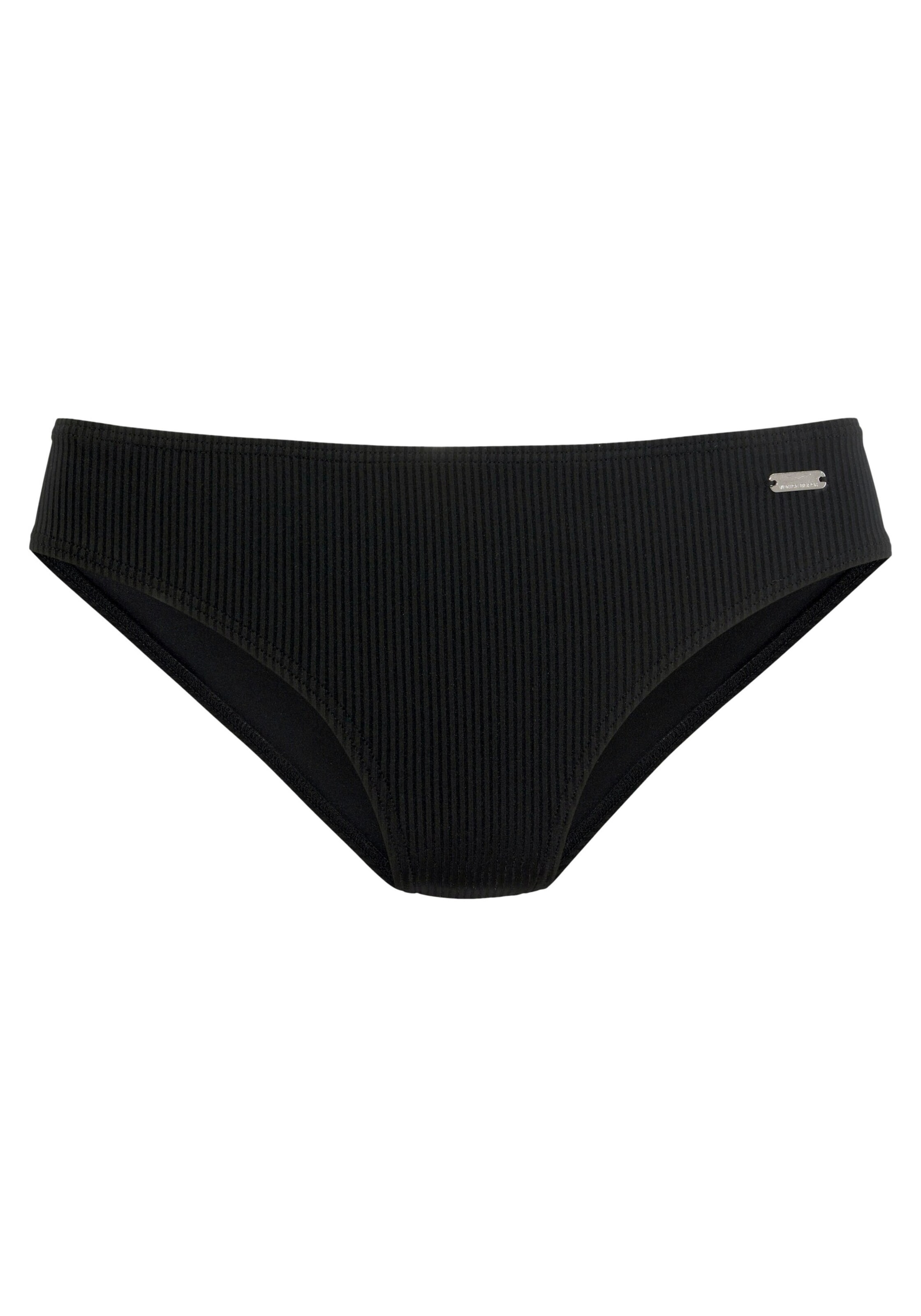 VENICE BEACH Bikini bottom in Black: front