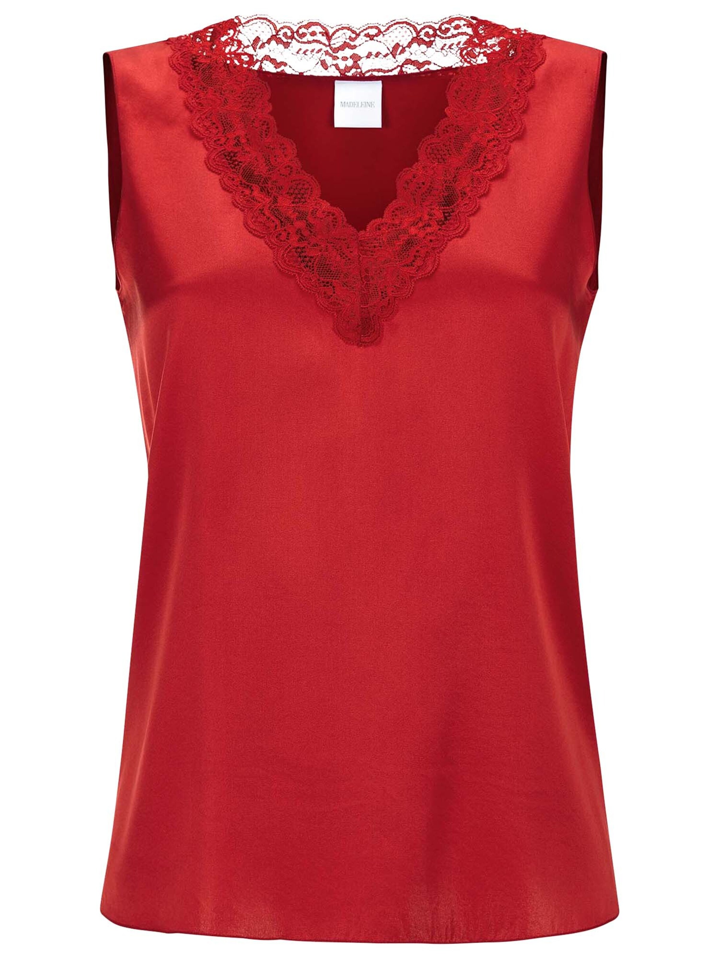 MADELEINE Top in Rot: Vorderseite