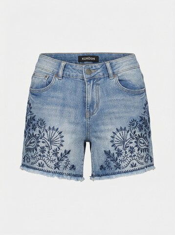 KOROSHI Regular Jeans in Blauw: voorkant