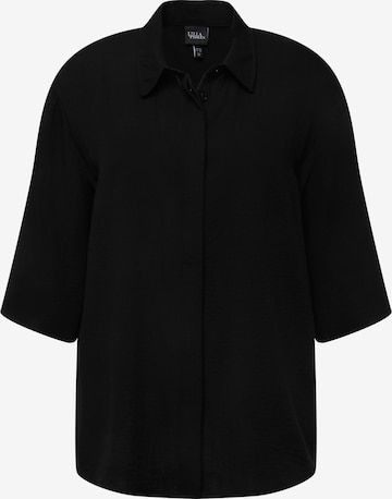 Ulla Popken Blouse in Zwart: voorkant