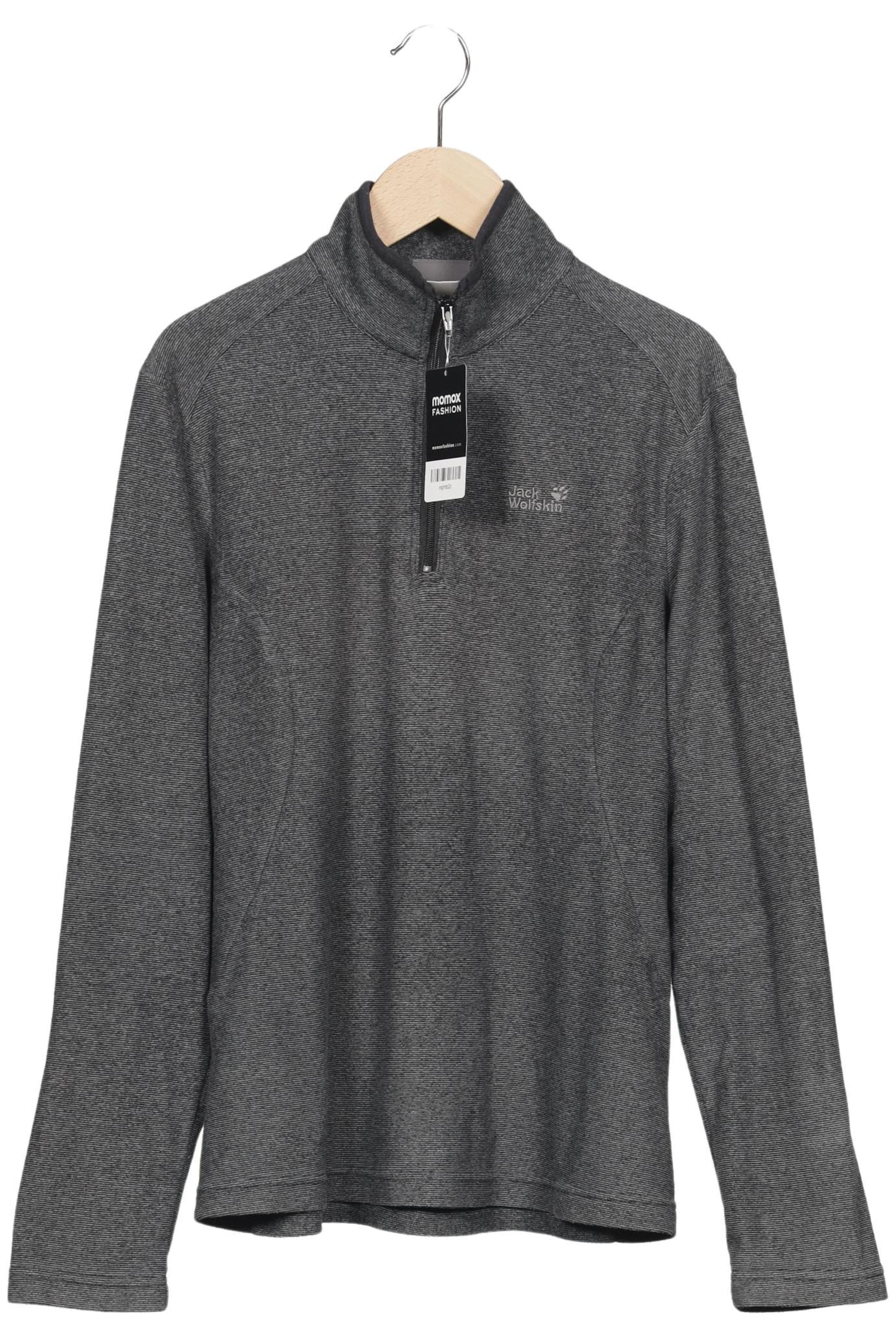 JACK WOLFSKIN Sweatshirt & Zip-Up Hoodie in L in Grey: front