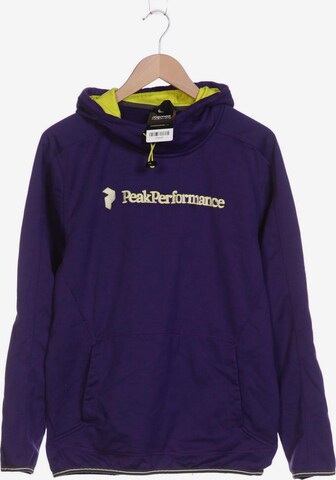 PEAK PERFORMANCE Sweatshirt & Zip-Up Hoodie in XL in Purple: front