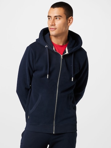 Superdry Sweat jacket in Blue: front