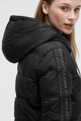 Soccx Winter Jacket in Black: front