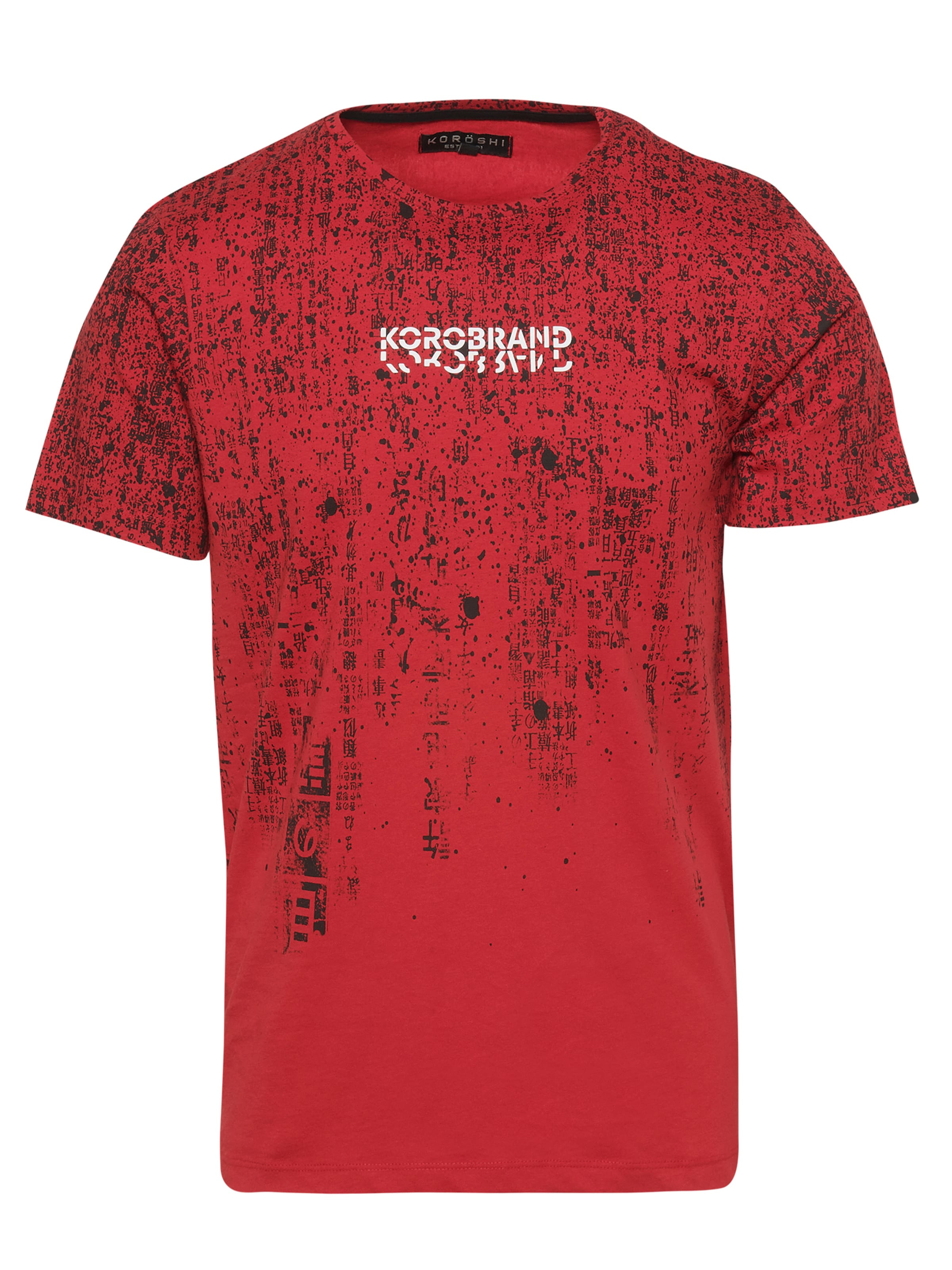 T-Shirt KOROSHI en rouge : devant