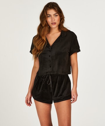 Hunkemöller Schlafshirt in Schwarz: predná strana