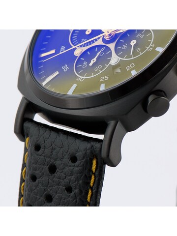 Jacques Lemans Analoguhr in Schwarz