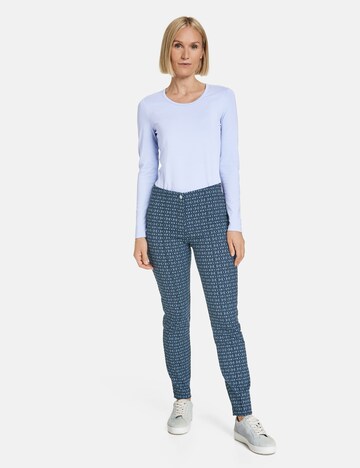 GERRY WEBER - Slimfit Pantalón en azul