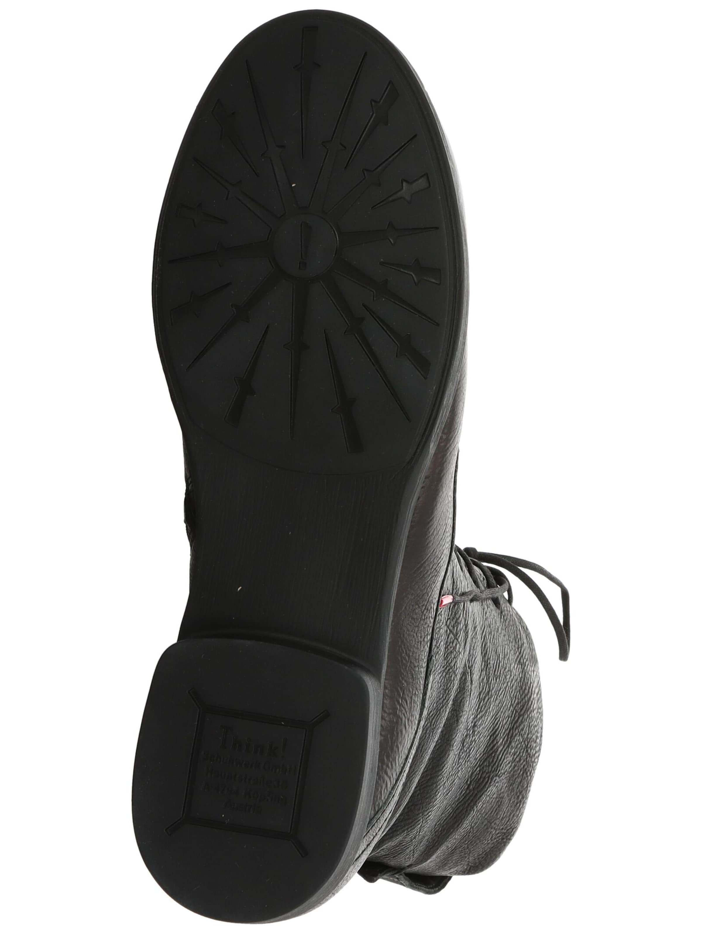 THINK! Veterlaarsjes 'Agrat' in Zwart