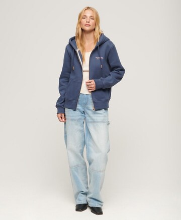 Superdry Sweatjacke 'Essential' in Blau