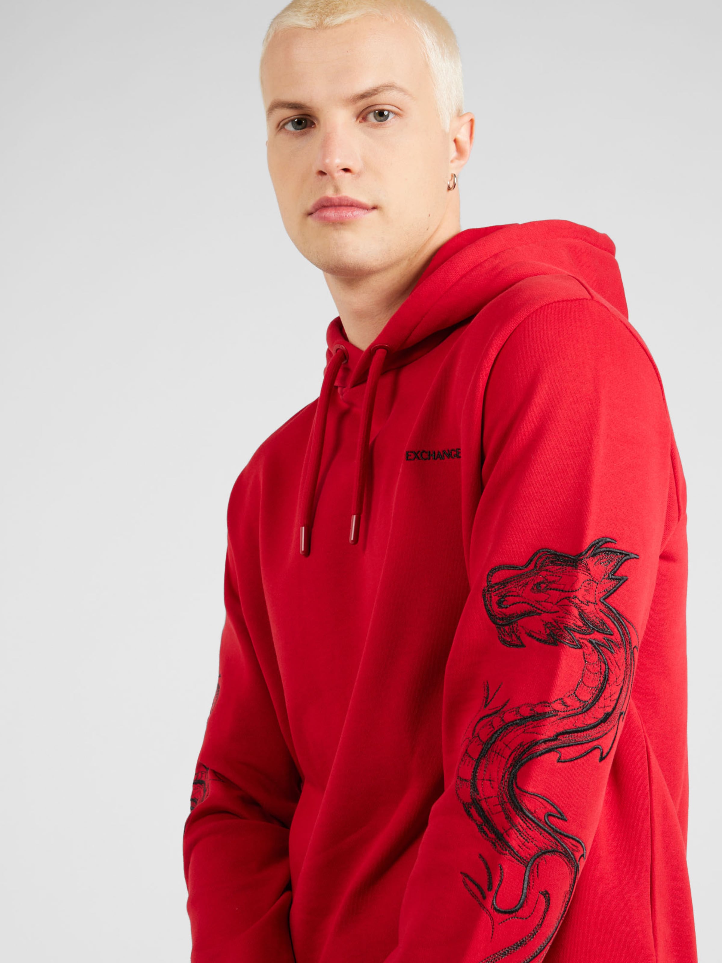 Armani exchange shop red hoodie
