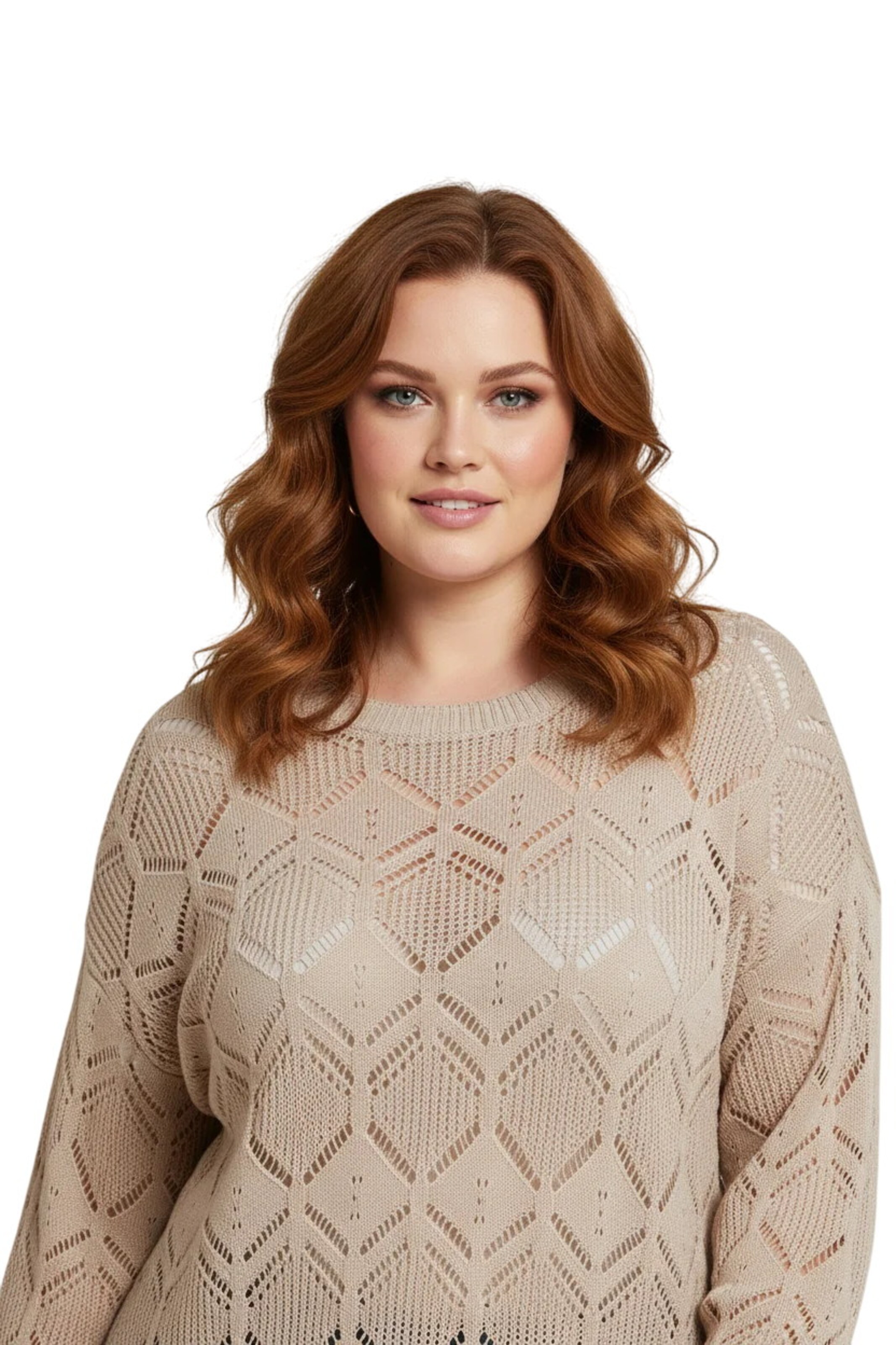 Shape Of You Pullover in Beige