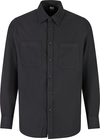 Camicia di Urban Classics in nero: frontale