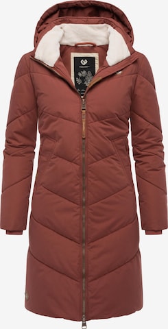Ragwear Winter Coat 'Rebelka' in Brown: front