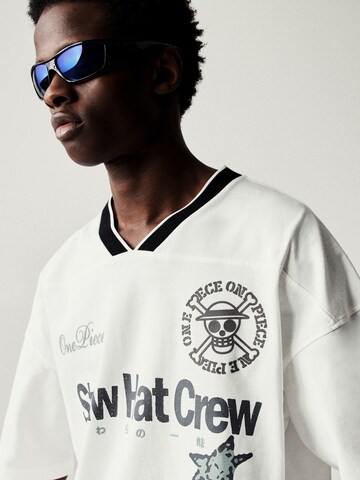 T-Shirt Pull&Bear en blanc
