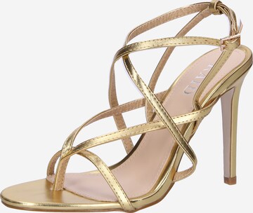 Raid Strap Sandals 'DANNIE' in Gold: front