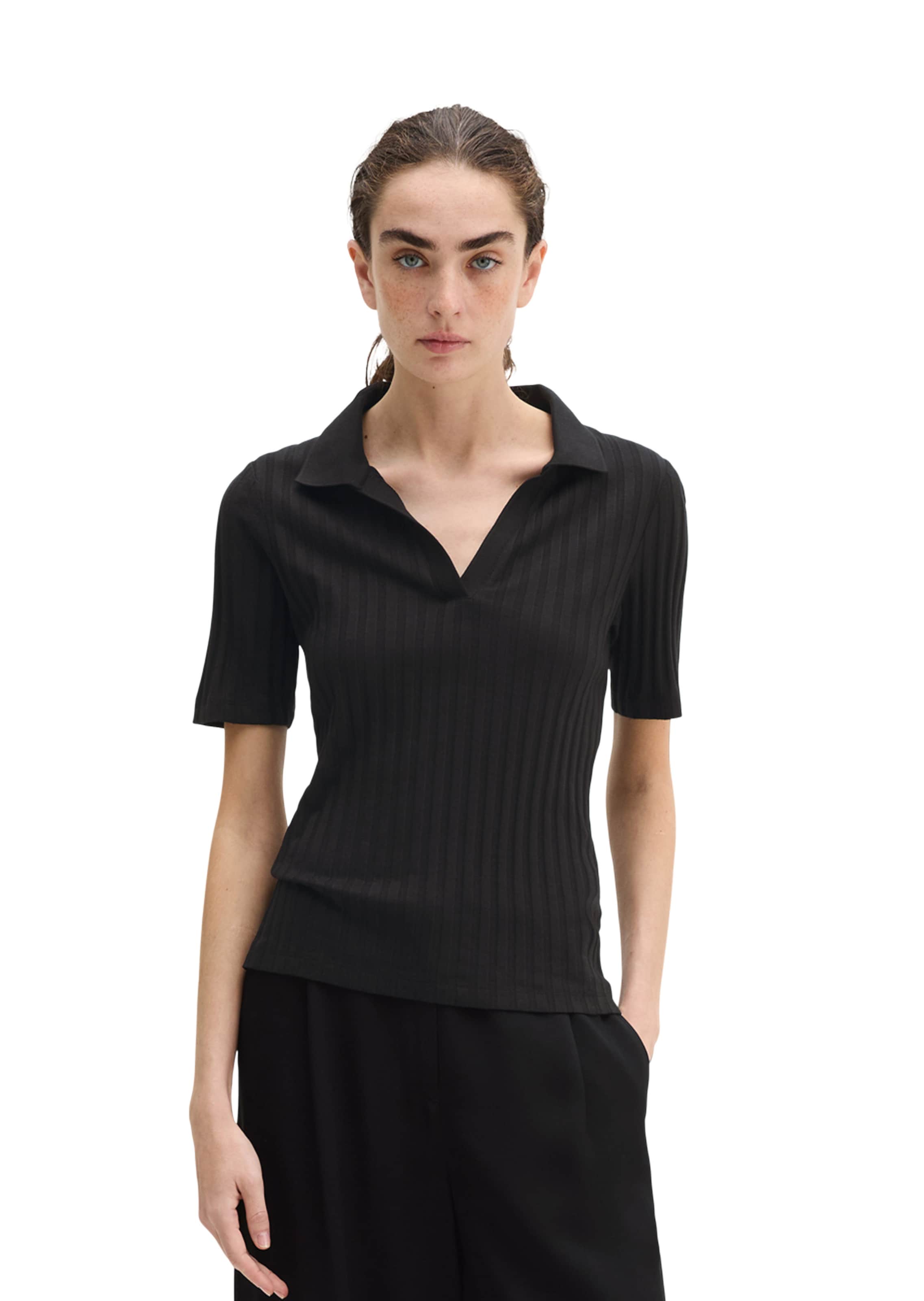 Marc O'Polo Shirt in Zwart: voorkant