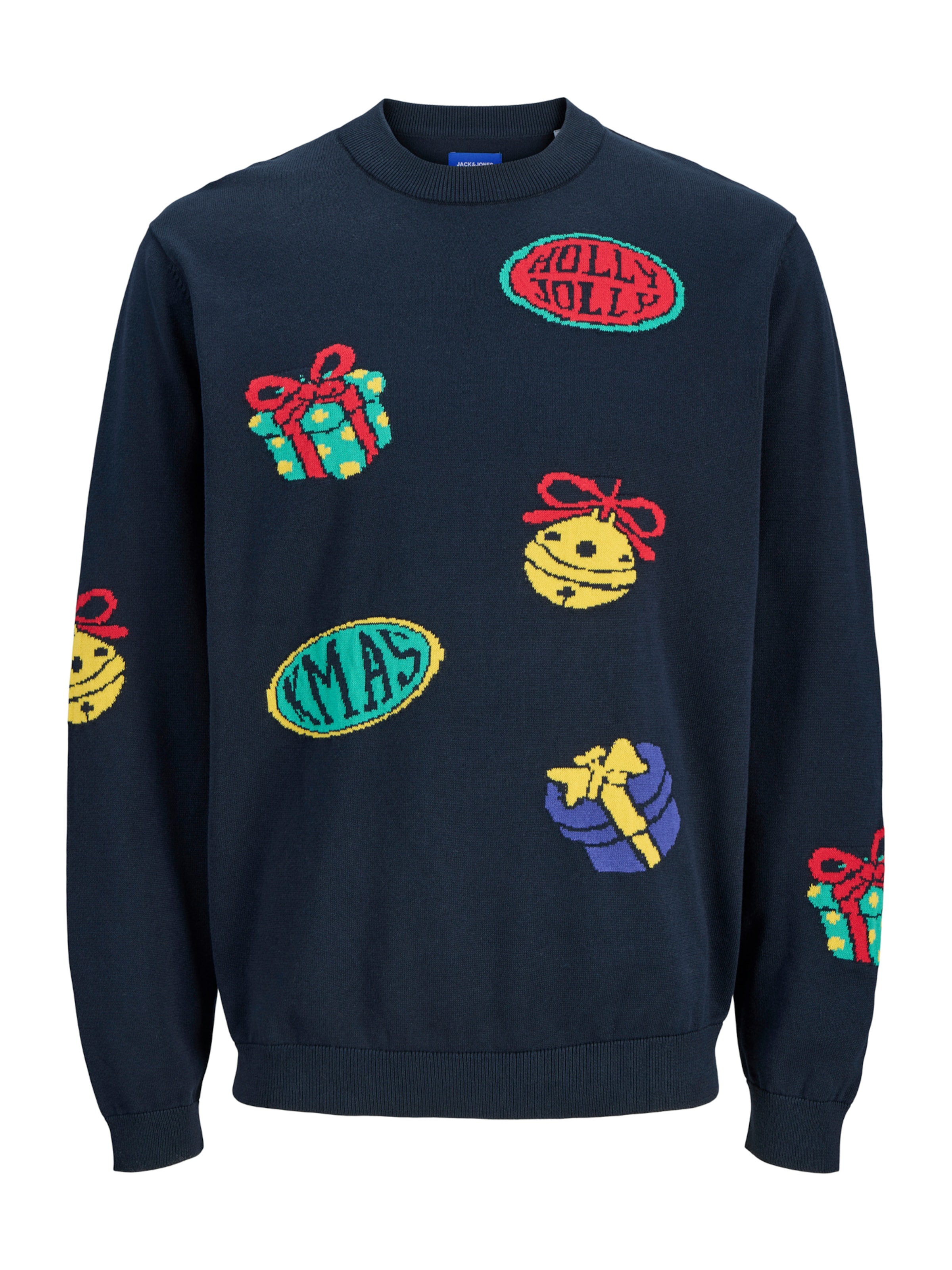 JACK & JONES Trui 'JORHoliday' in Blauw: voorkant