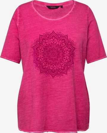 T-shirt Ulla Popken en rose : devant