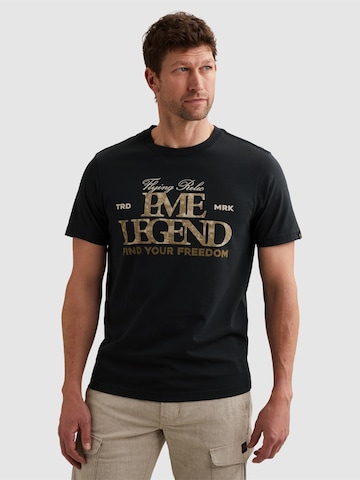 PME Legend T-shirt 'T-shirt in jersey with large artwork' i blå
