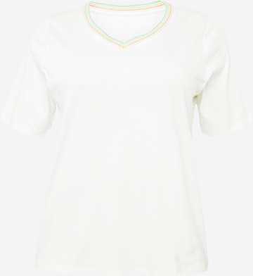 T-shirt Tom Tailor Women + en blanc : devant