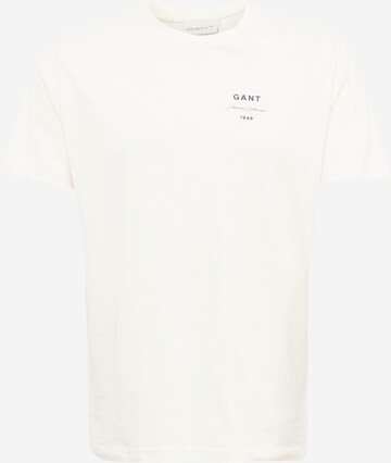 GANT T-shirt i beige: framsida