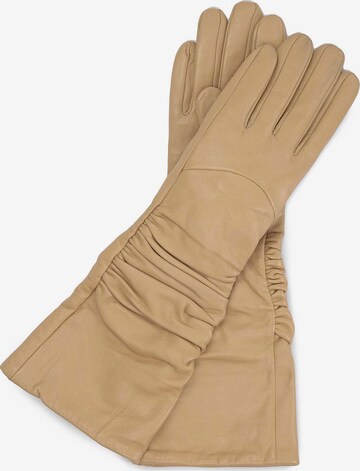 Kazar Fingerhandschuhe in Beige: predná strana