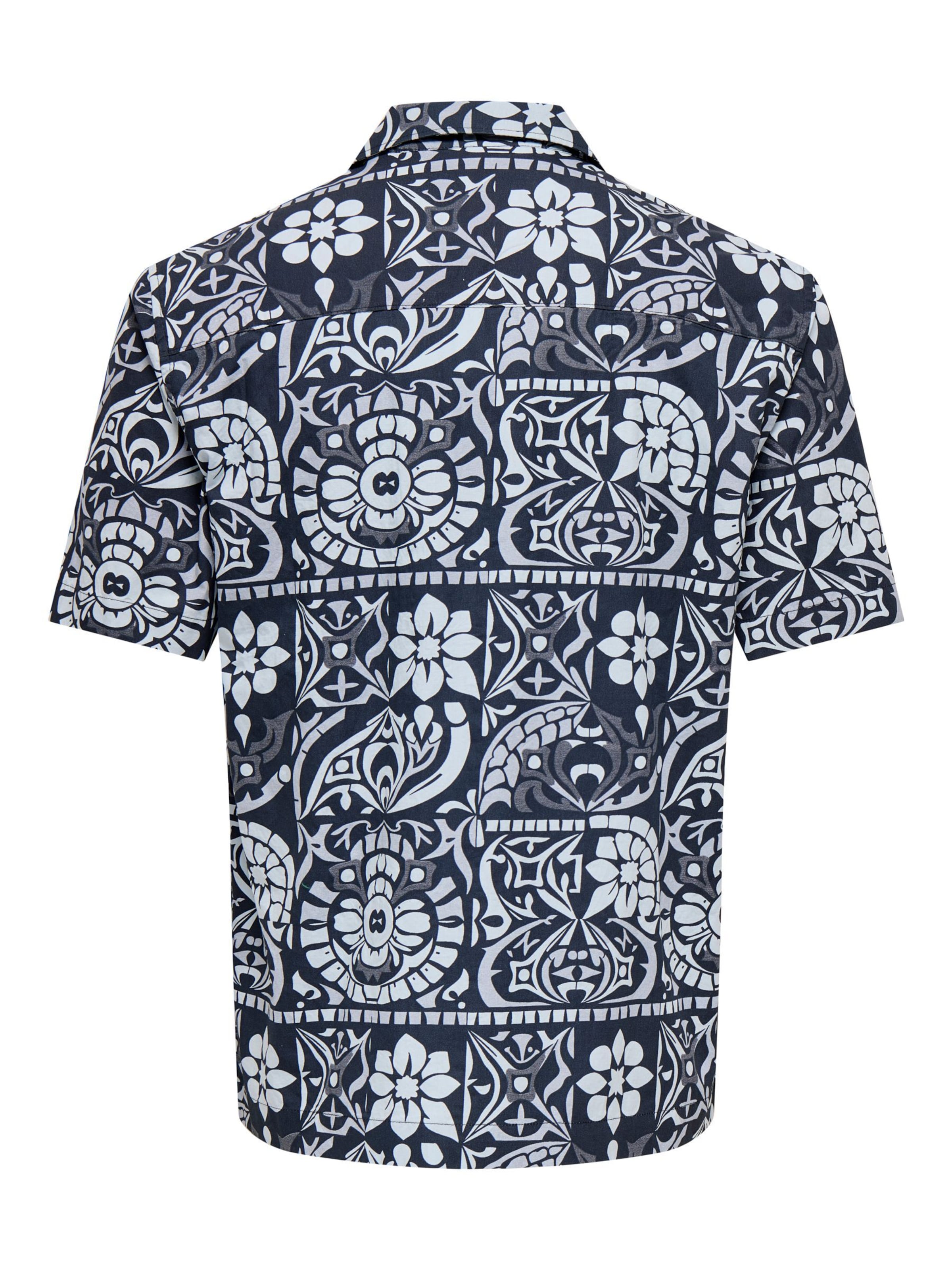 Coupe regular Chemise 'ONSWHITE' Only & Sons en bleu