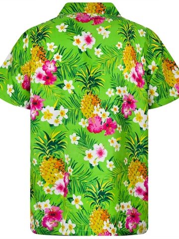 Camicia da donna 'Pineapple Flowers' di King Kameha in verde