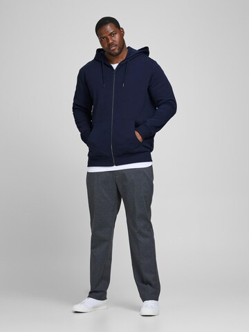 Jack & Jones Plus Sweatjacke in Blau