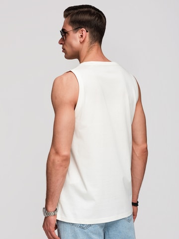 Ombre Shirt in Weiß