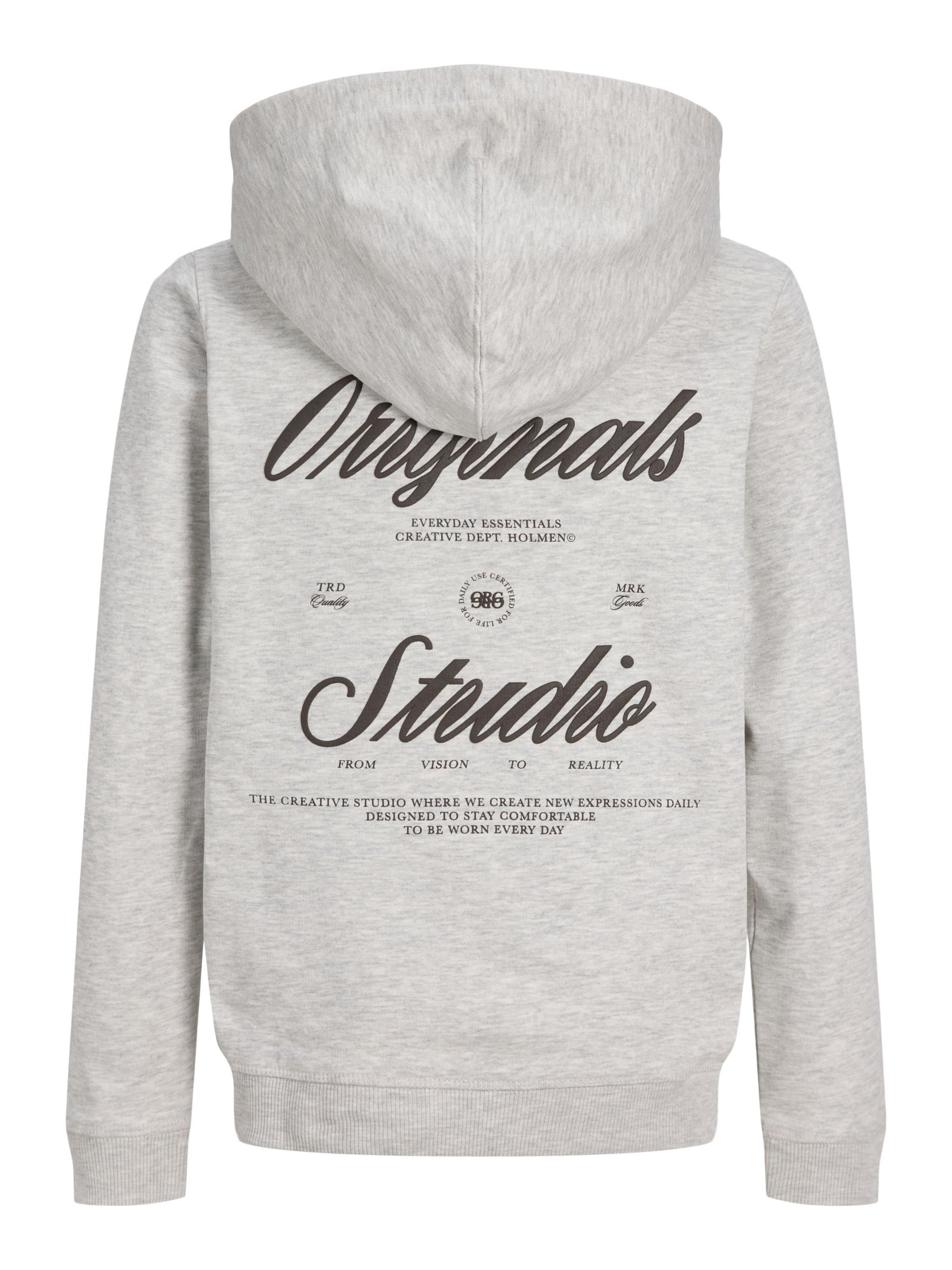 Jack & Jones Junior Sweatvest 'JORNORREBRO TYPO' in Wit