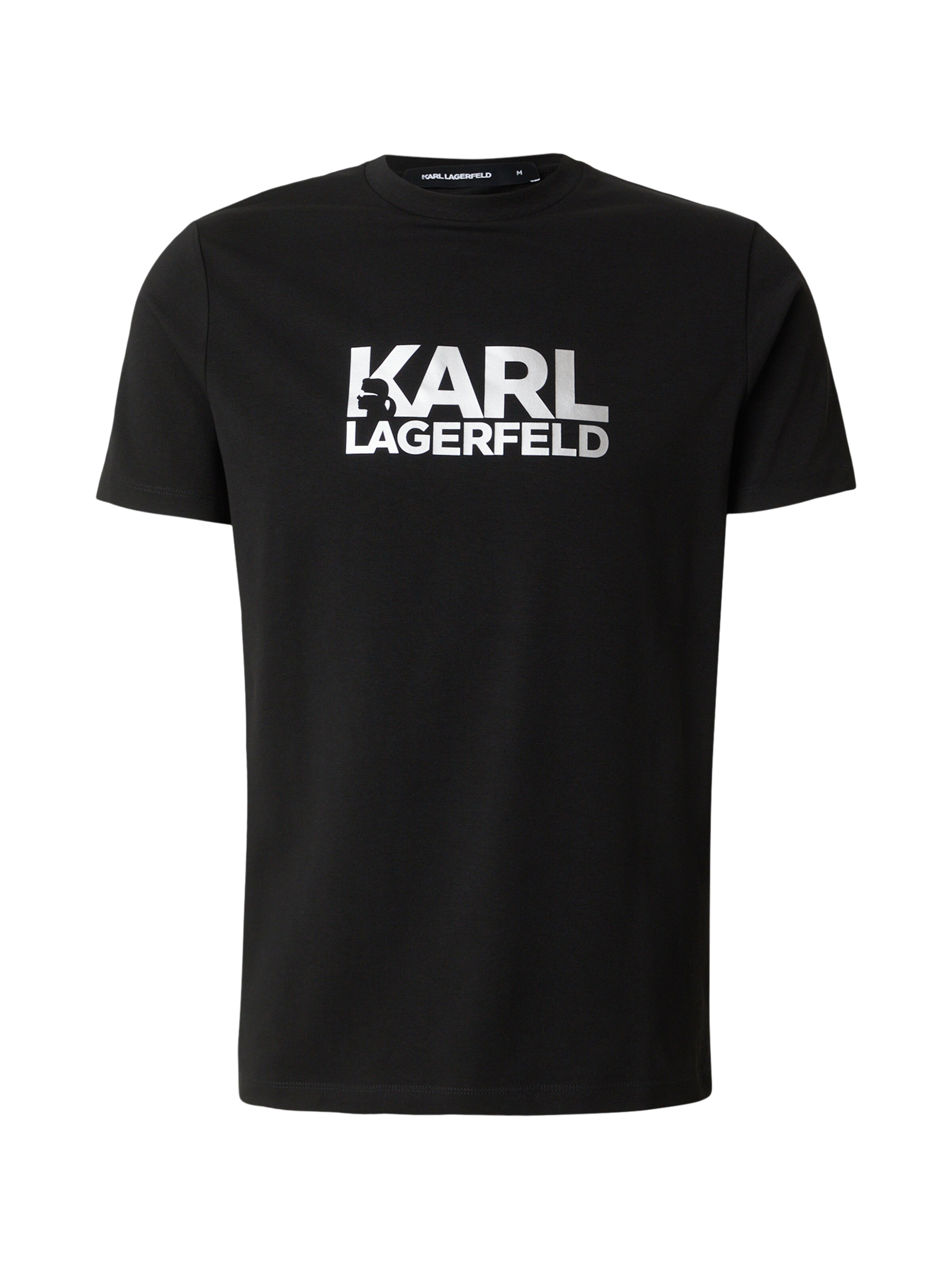 Karl Lagerfeld Μπλουζάκι σε μαύρο: μπροστά