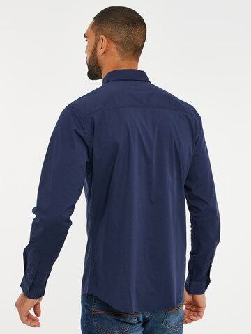 Threadbare Regular Fit Hemd 'Dapper' in Blau