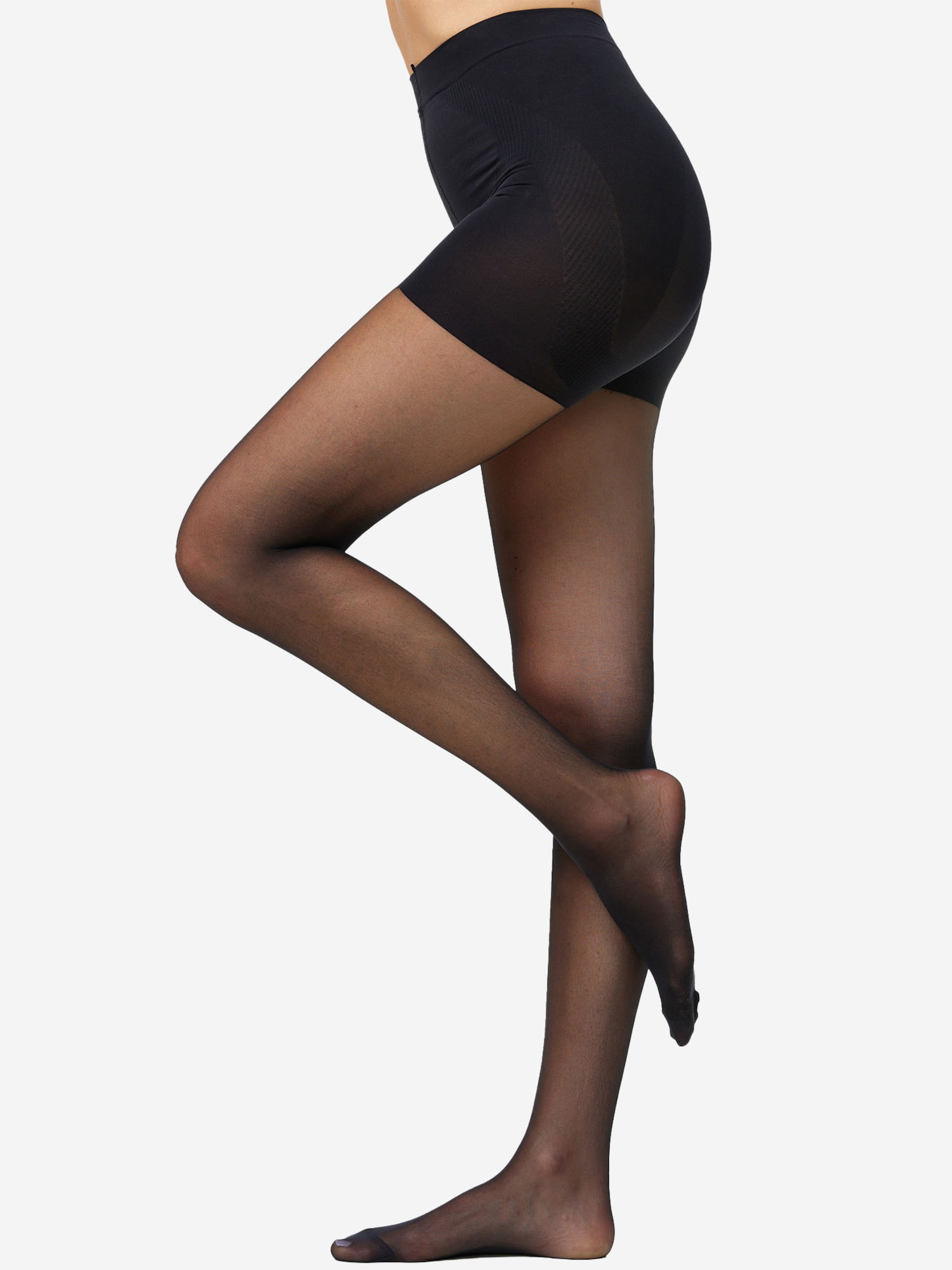 Nur Die Fine Tights ' Goodbye Laufmaschen Shape 20 DEN ' in Black: front