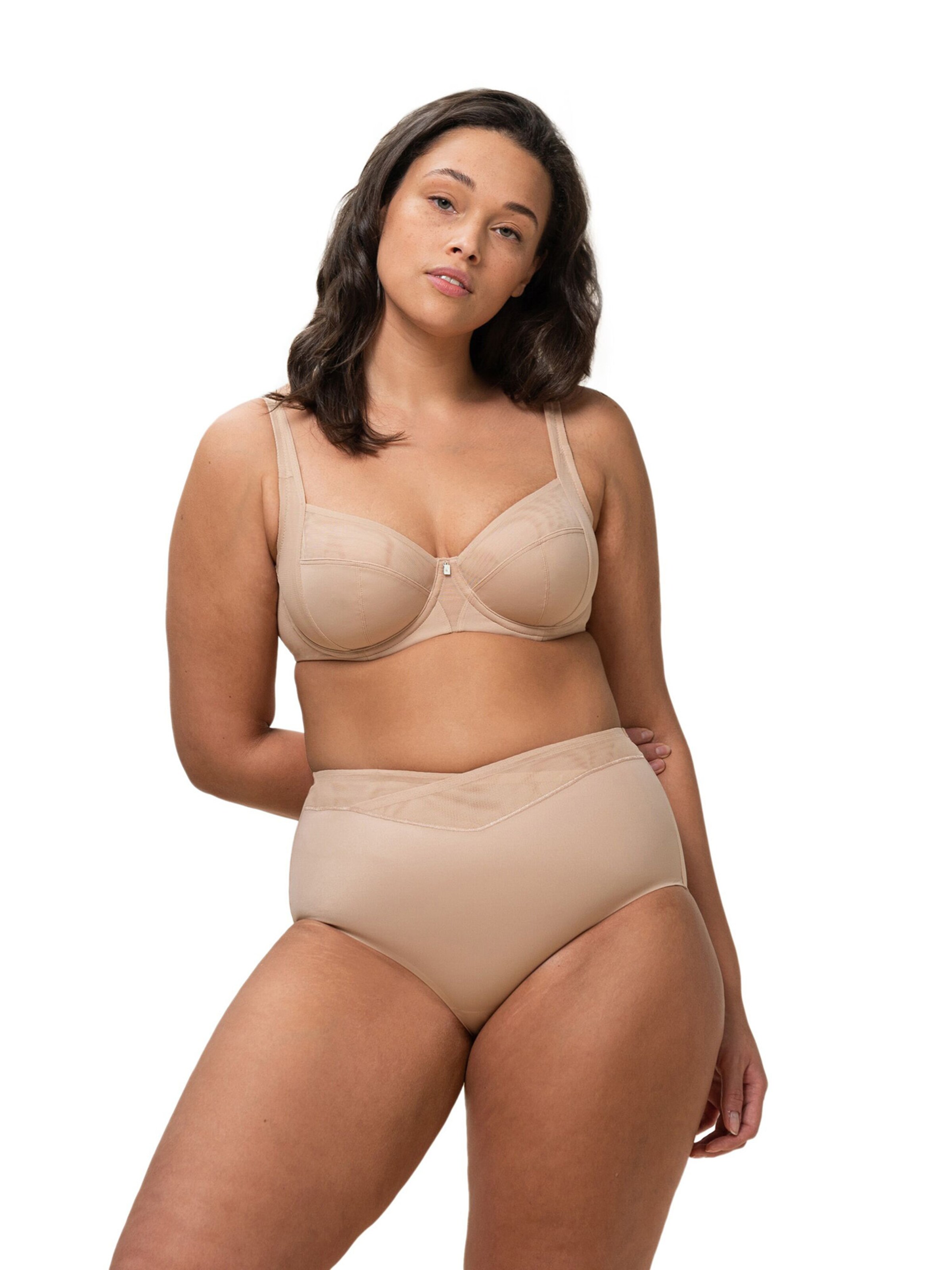 TRIUMPH - Cueca ' True Shape Sensation ' em bege: frente