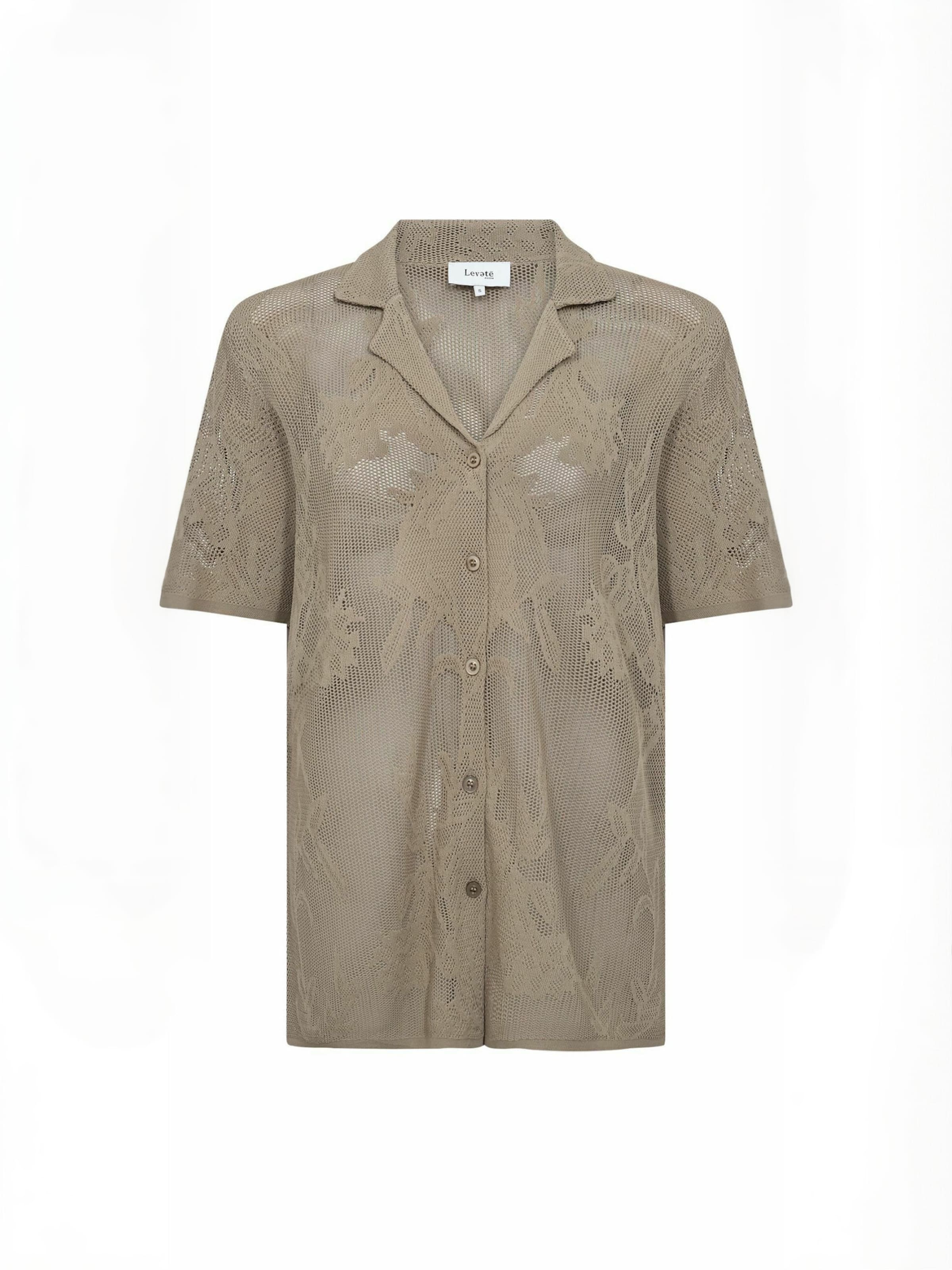 Levete Room Shirt ' LR-RUBIE ' in Beige: Vorderseite