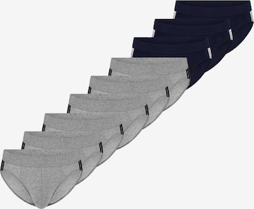 SCHIESSER Slip '95/5 Stretch - Organic Cotton' in Grijs: voorkant