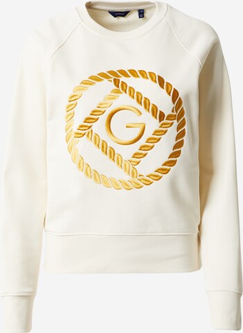 GANT Sweatshirt in Beige: front