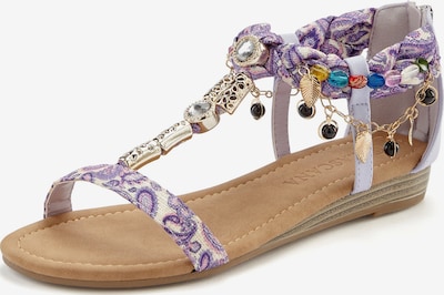LASCANA Strap Sandals in 35 in Purple / Mixed colors, Item view